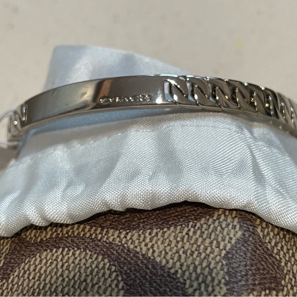 Coach Silver Chain Bangle